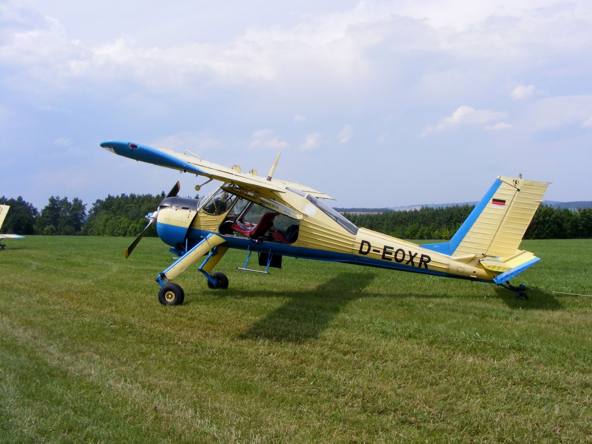 PZL 104 Wilga 35,D-EOXR,Flugplatz Rudolstadt-Groschwitz (EDOK),26.7.2014