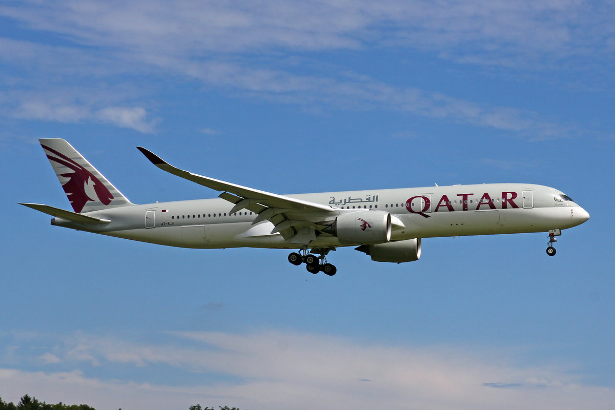 Qatar Airways, A7-ALB, Airbus A350-941, 29.Juli 2017, ZRH Zürich, Switzerland.