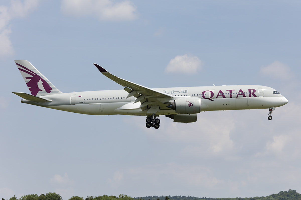 Qatar Airways, A7-ALD, Airbus, A350-941, 25.05.2017, ZRH, Zürich, Switzerland 




