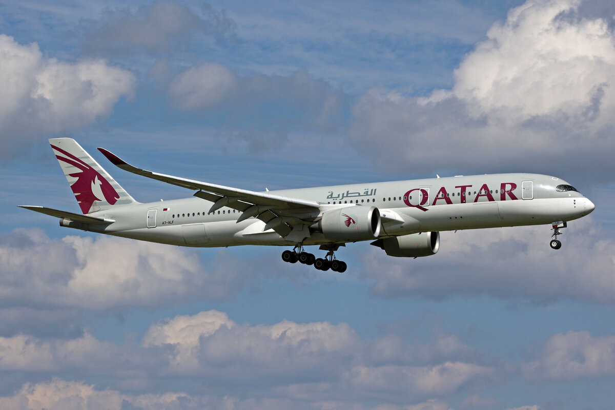 Qatar Airways, A7-ALF, Airbus A350-941, msn: 011, 24.August 2025, ZRH Zürich, Switzerland.