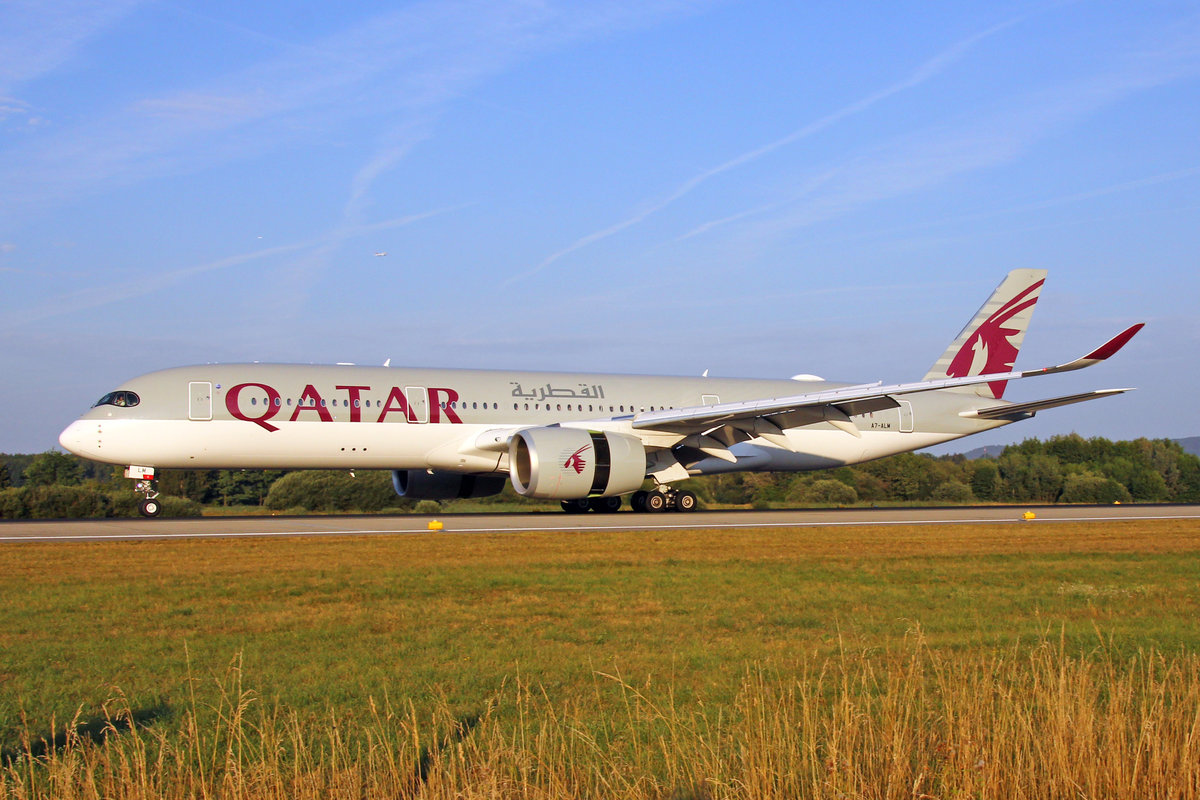 Qatar Airways, A7-ALM, Airbus A350-941, msn: 042, 01.August 2018, ZRH Zürich, Switzerland.