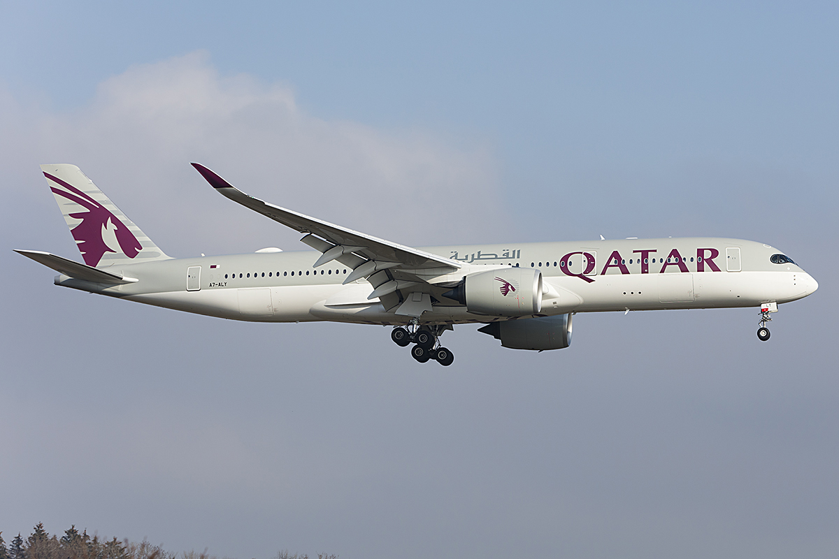 Qatar Airways, A7-ALY, Airbus, A350-941, 19.01.2019, ZRH, Zürich, Switzerland 



