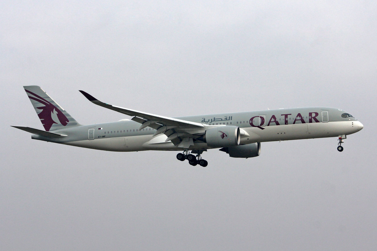 Qatar Airways, A7-AMF, Airbus A350-941, msn: 172, 21.Januar 2019, ZRH Zürich, Switzerland.