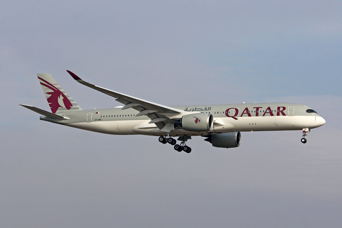 Qatar Airways, A7-AMG, Airbus A350-941, msn: 207, 23.Januar 2019, ZRH Zürich, Switzerland.