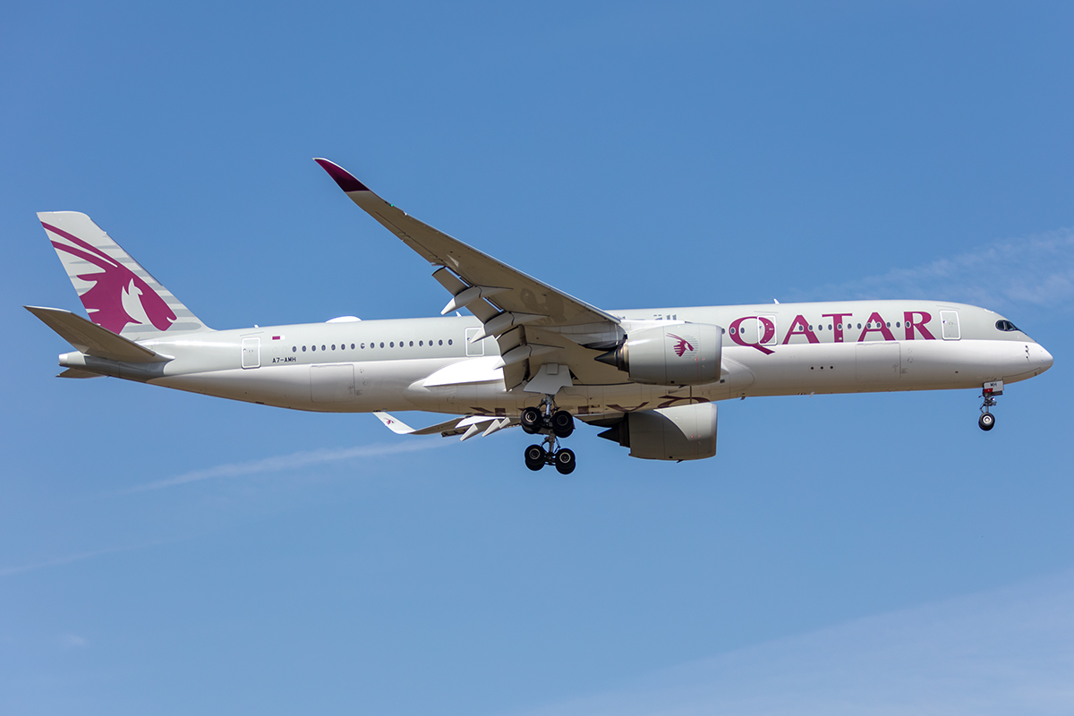Qatar Airways, A7-AMH, Airbus, A350-941, 22.04.2021, FRA, Frankfurt, Germany