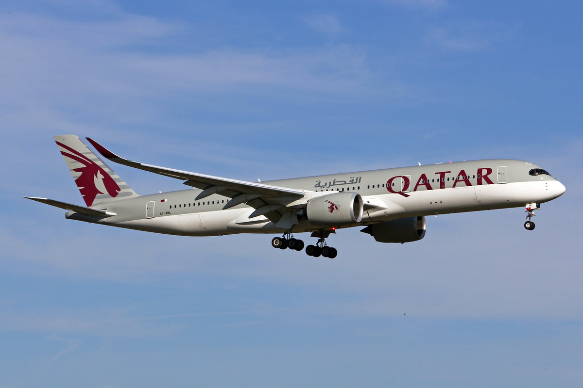 Qatar Airways, A7-AML, Airbus A350-941, msn: 257, 14.November 2020, ZRH Zürich, Switzerland.