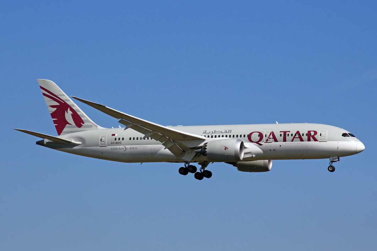 Qatar Airways, A7-BCC, Boeing 787-8, 29.September 2016, ZRH Zürich, Switzerland.