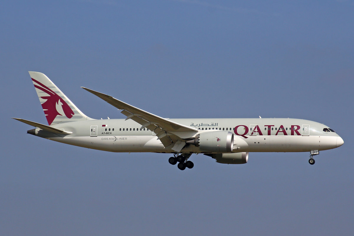 Qatar Airways, A7-BCK, Boeing 787-8, 25.März 2017, ZRH Zürich, Switzerland.