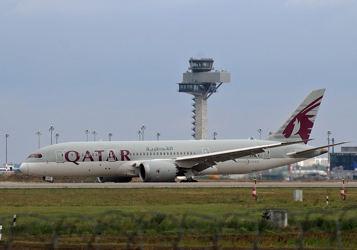 Qatar Airways, Boeing B 787-8 Dreamliner, A7-BCR, BER, 19.08.2021