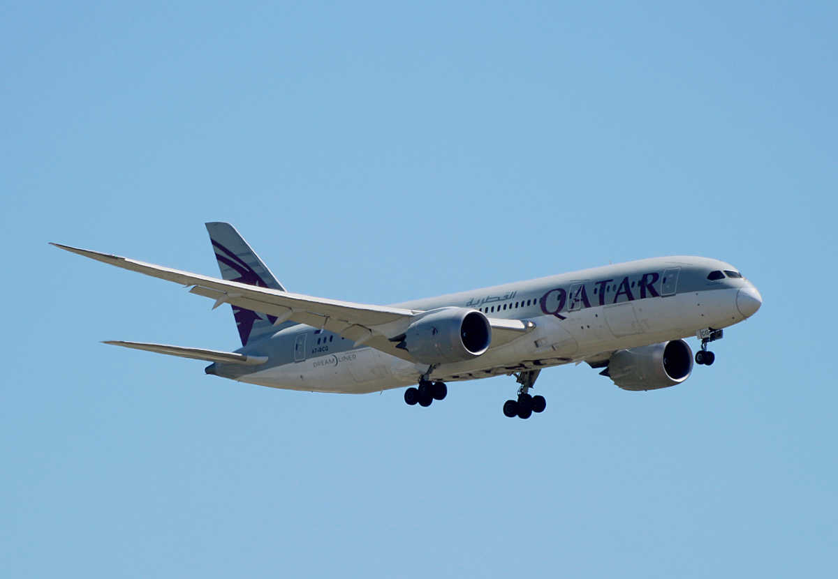Qatar Airways, Boeing B 787-8 Deamliner, BER, 21.06.2022