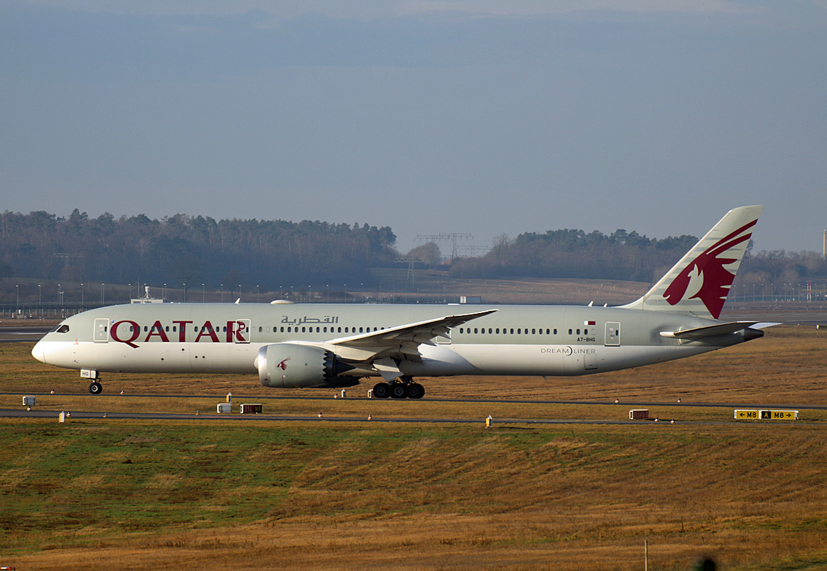 Qatar Airways, Boeing B 787-9 Dreamliner, A7-BHG, BER, 16.02.2024