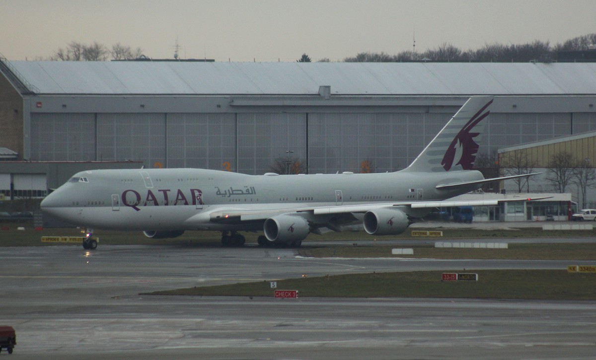 Qatar Amiri Flight,A7-HHE,(c/n 37544),Boeing 747-8K8 BBJ,24.01.2016,HAM-EDDH,Hamburg,Germany(LHT Testflug HAM-HAM)