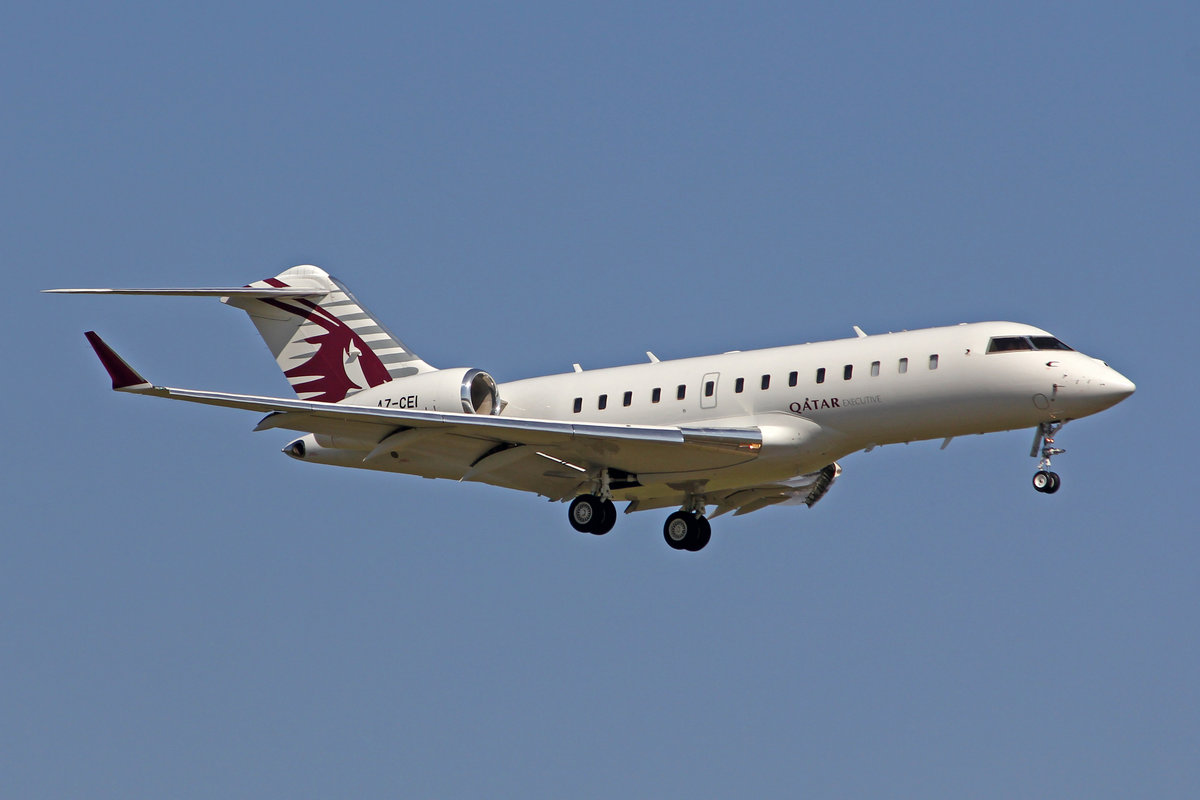 Qatar Executive, A7-CEI, Bombardier Global 5000, msn: 9581, 31.März 2021, ZRH Zürich, Switzerland.