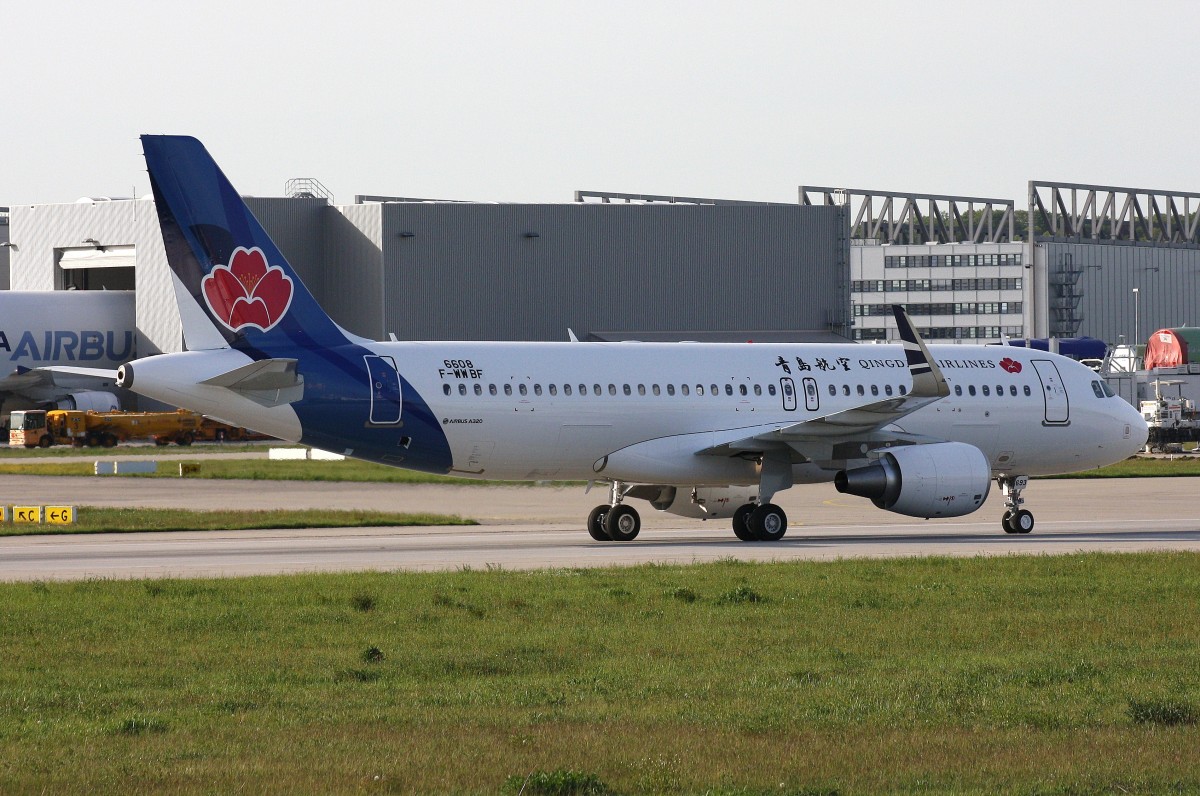 Qingdao Airlines,F-WWBF,Reg.B-1693,(c/n 6608),Airbus A320-214(SL),11.05.2015,XFW-EDHI,Hamburg-Finkenwerder,Germany