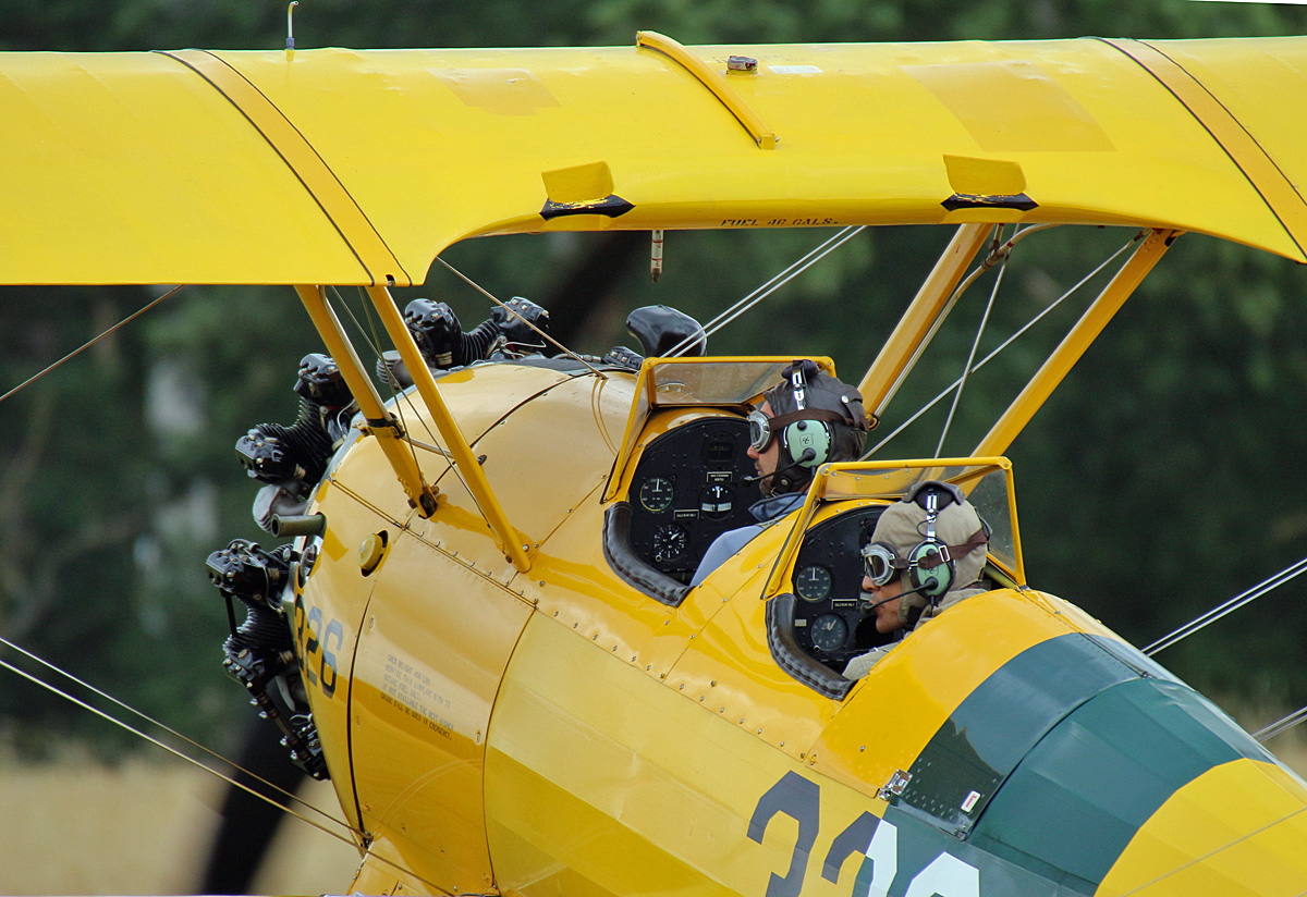 Quax, Boeing  Stearman N2S-3, N3972U, Flugplatz Bienenfarm, 02.07.2023