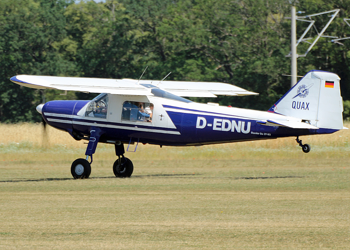 Quax Flieger, Dornier Do-27-B3, D-EDNU, Flugplatz Bienenfarm, 02.07.2022