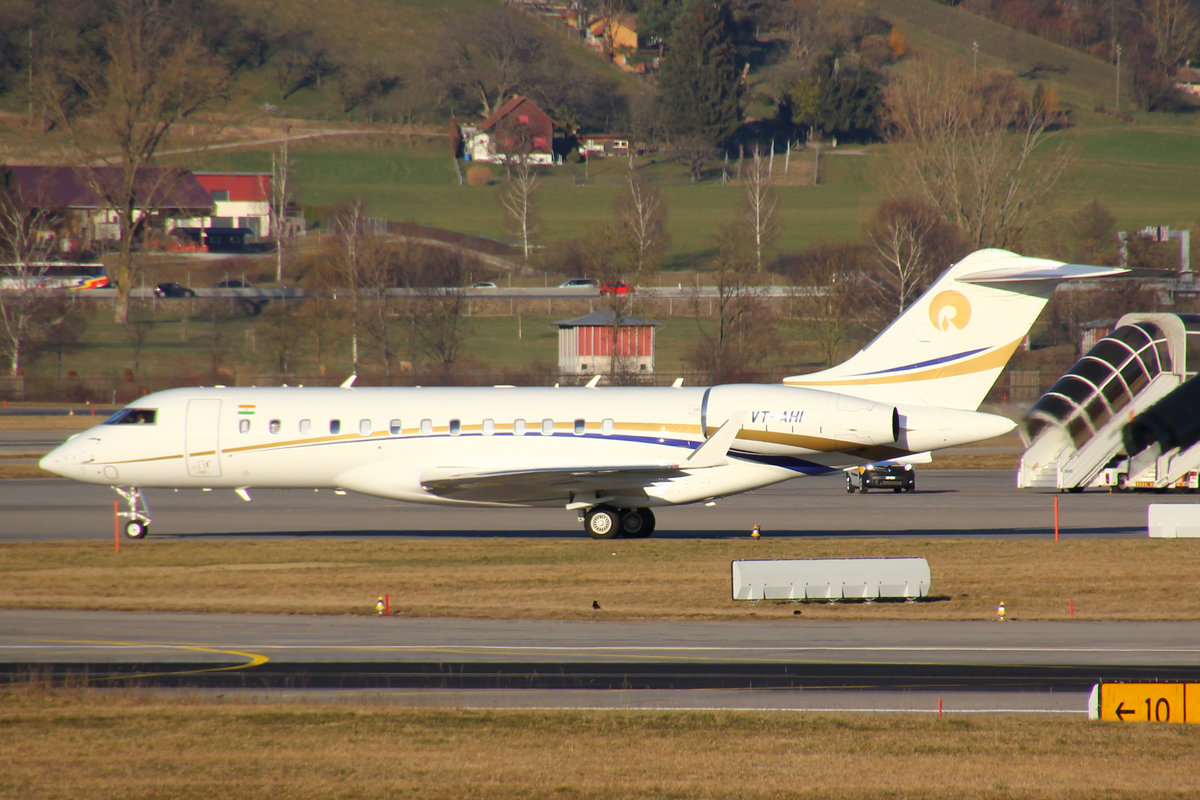 Reliance Commercial Dealers Pvt. Ltd., VT-AHI, Bombardier Global 6000, msn: 9651, 27.Februar 2019, ZRH Zürich, Switzerland.