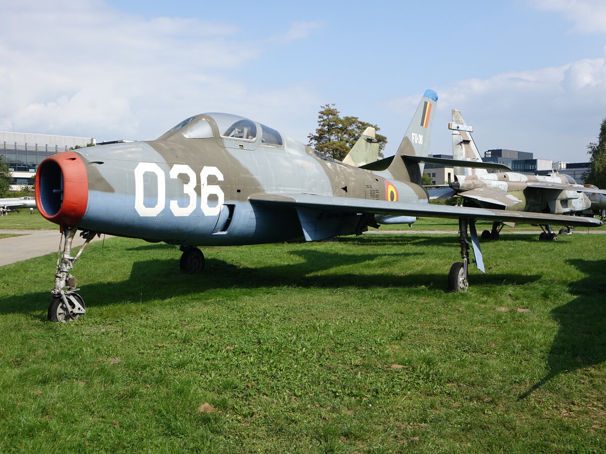 Republic F84-F Thunderstreak, Wright J-65-W-3 Triebwerk, Kennung 036, Luftfahrtsmuseum Krakau (14.09.2021) 