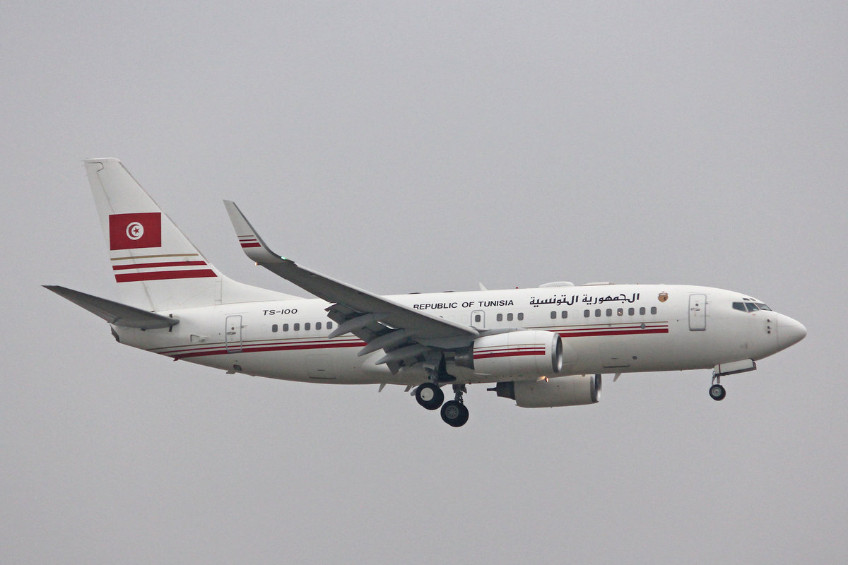 Republic of Tunisia, TS-IOO, Boeing 737-7H3, msn: 29149/348, 22.Januar 2019, ZRH Zürich, Switzerland.