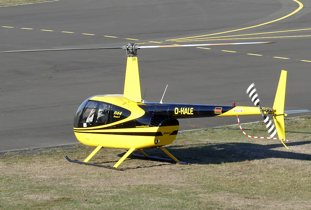 Robinson R 44 Raven I, D-HALE in Bonn-Hangelar - 17.11.2018
