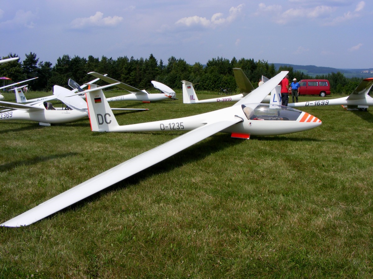 Rolladen-Schneider LS-4, D-1235, Flugplatz Rudolstadt-Groschwitz (EDOK),26.7.2014