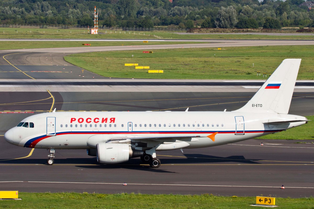 Rossiya (FV-SDM), EI-ETO, Airbus, A 319-111, 22.08.2015, DUS-EDDL, Düsseldorf, Germany