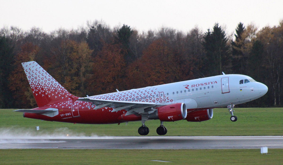 Rossiya, VP-BWG, MSN 2093, Airbus A 319-111, 19.11.2017, HAM-EDDH, Hamburg, Germany (Name: Murnansk) 