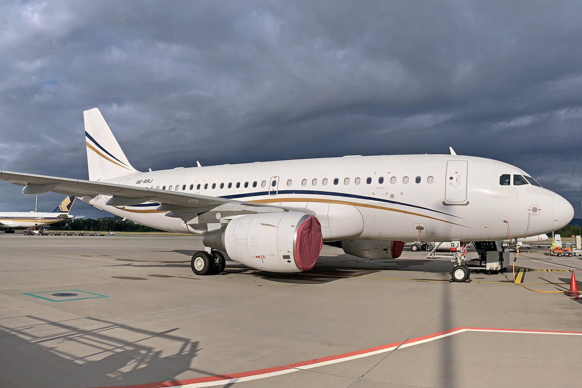 Rotana Jet, A6-RRJ, Airbus A319-115X CJ, msn: 5277, 08.August 2021, ZRH Zürich, Switzerland.