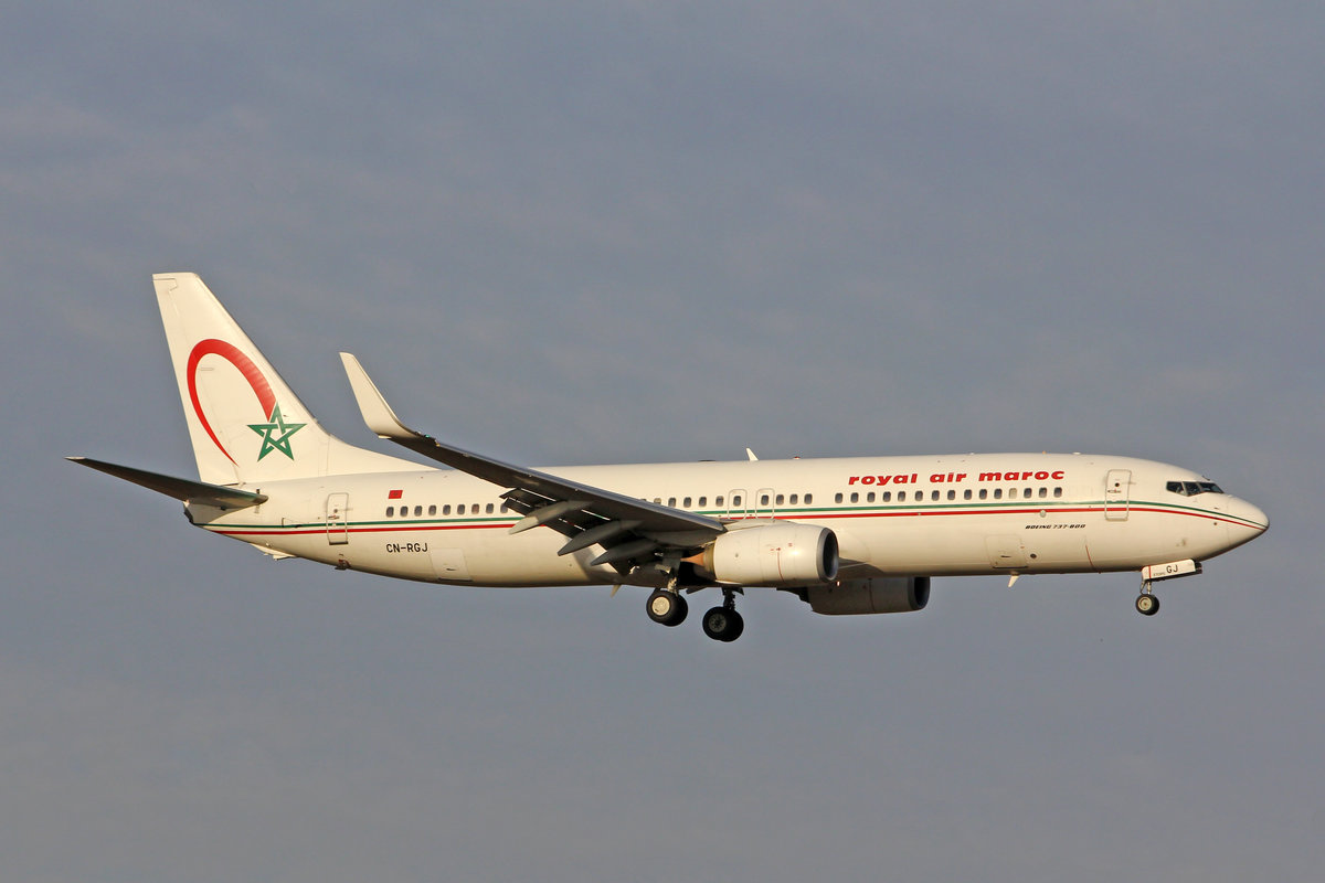 Royal Air Maroc, CN-RGJ, Boeing 737-8B6, msn: 33072/3949, 21.Februar 2019, ZRH Zürich, Switzerland.