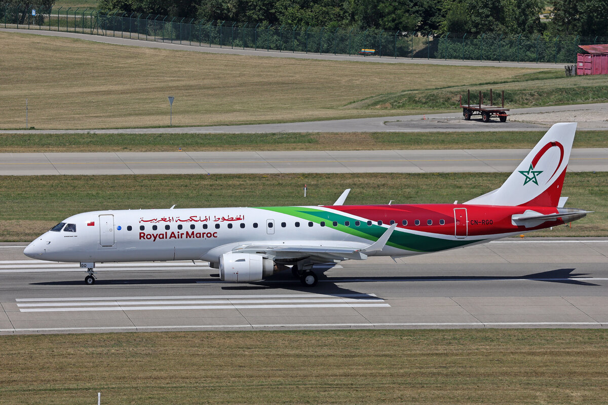 Royal Air Maroc, CN-RGO, Embraer ERJ-190AR, msn: 19000680, 19.Juni 2026, ZRH Z�rich, Switzerland.