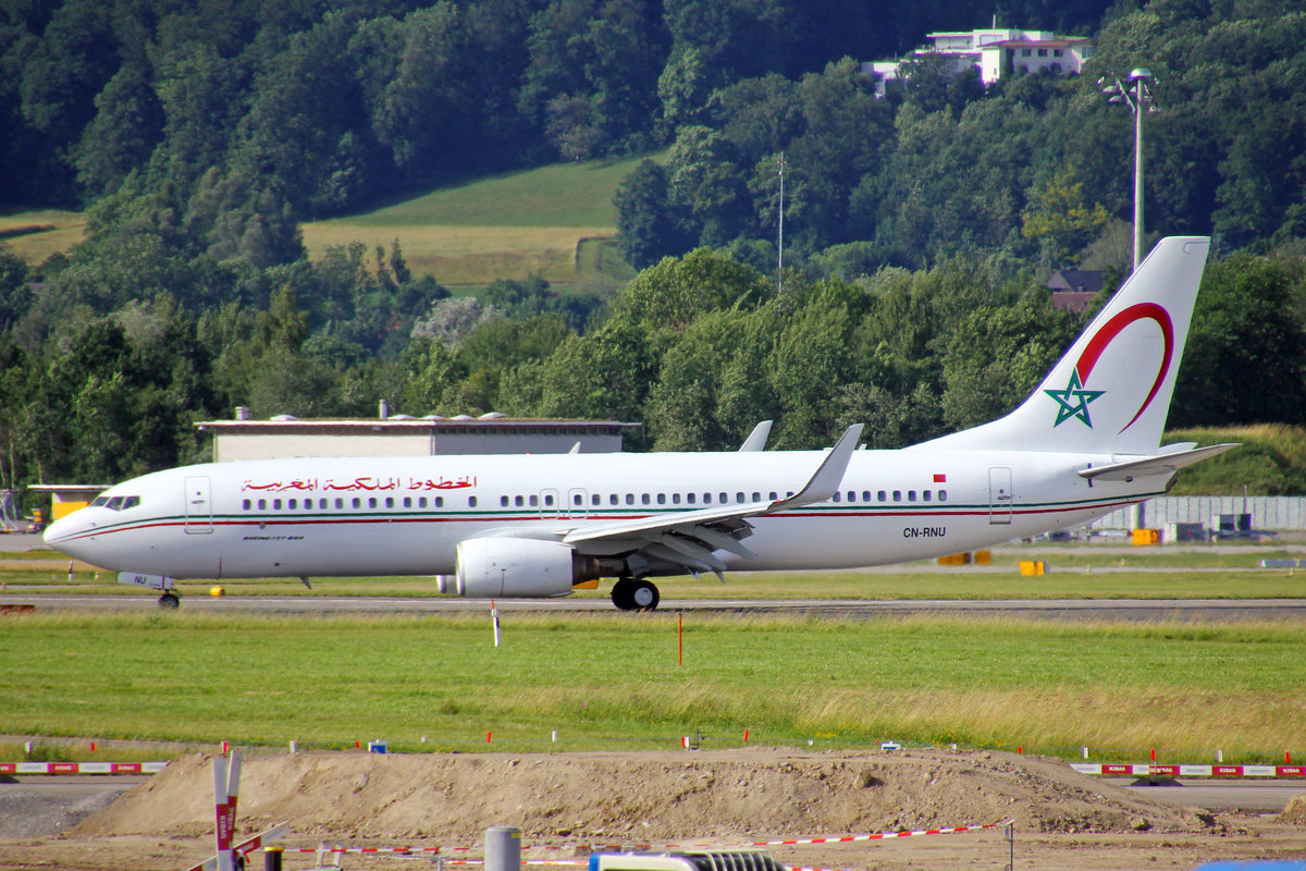 Royal Air Maroc, CN-RNU, Boeing 737-8B6, 16.Juni 2017, ZRH Zürich, Switzerland.