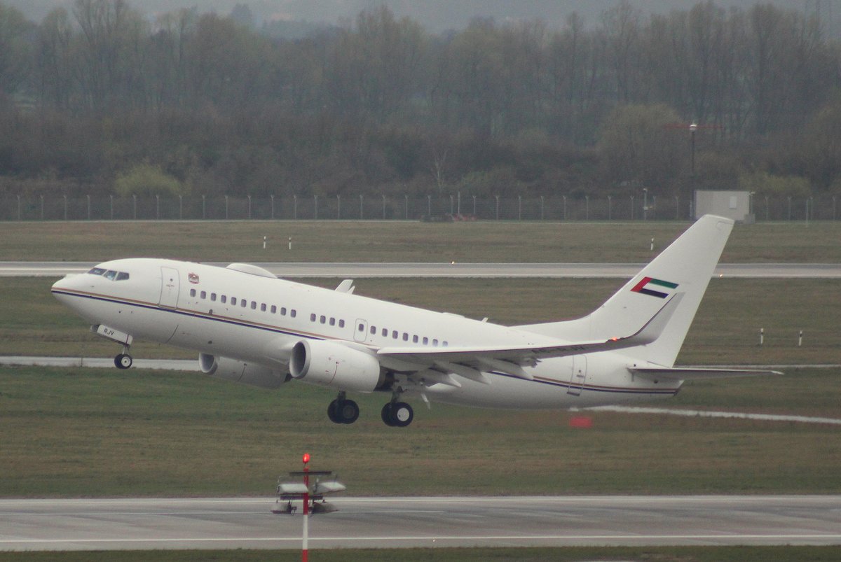 Royal Jet, A6-RJV, (c/n 62467),Boeing 737-77W(BBJ), 18.03.2017, DUS-EDDL, Düsseldorf, Germany 