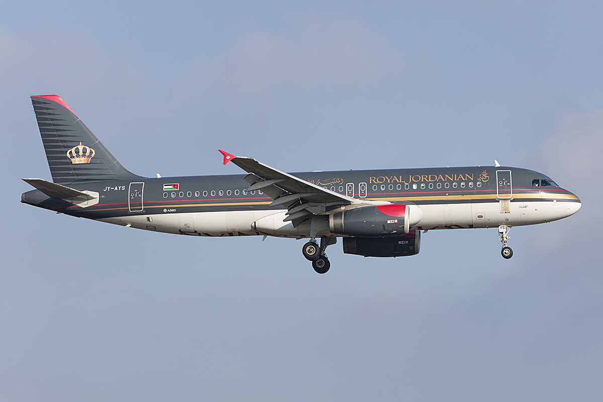 Royal Jordanian, JY-AYS, Airbus, A320-232, 19.01.2019, ZRH, Zürich, Switzerland 



