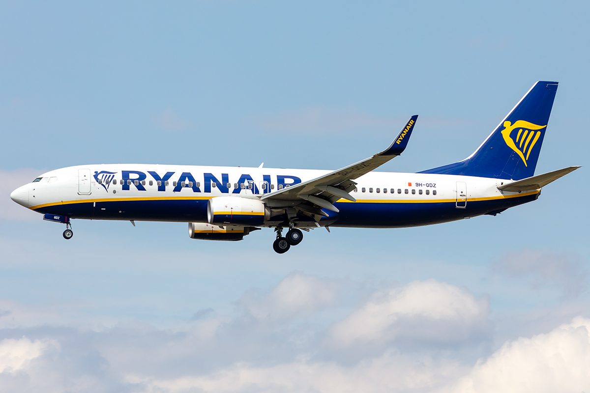 Ryanair ( Malta Air ), 9H-QDZ, Boeing, B737-8AS, 16.08.2021, BER, Berlin, Germany