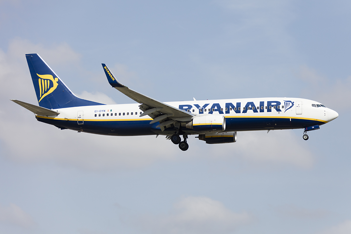 Ryanair, EI-DYN, Boeing, B737-8AS, 28.10.2016, AGP, Malaga, Spain 



