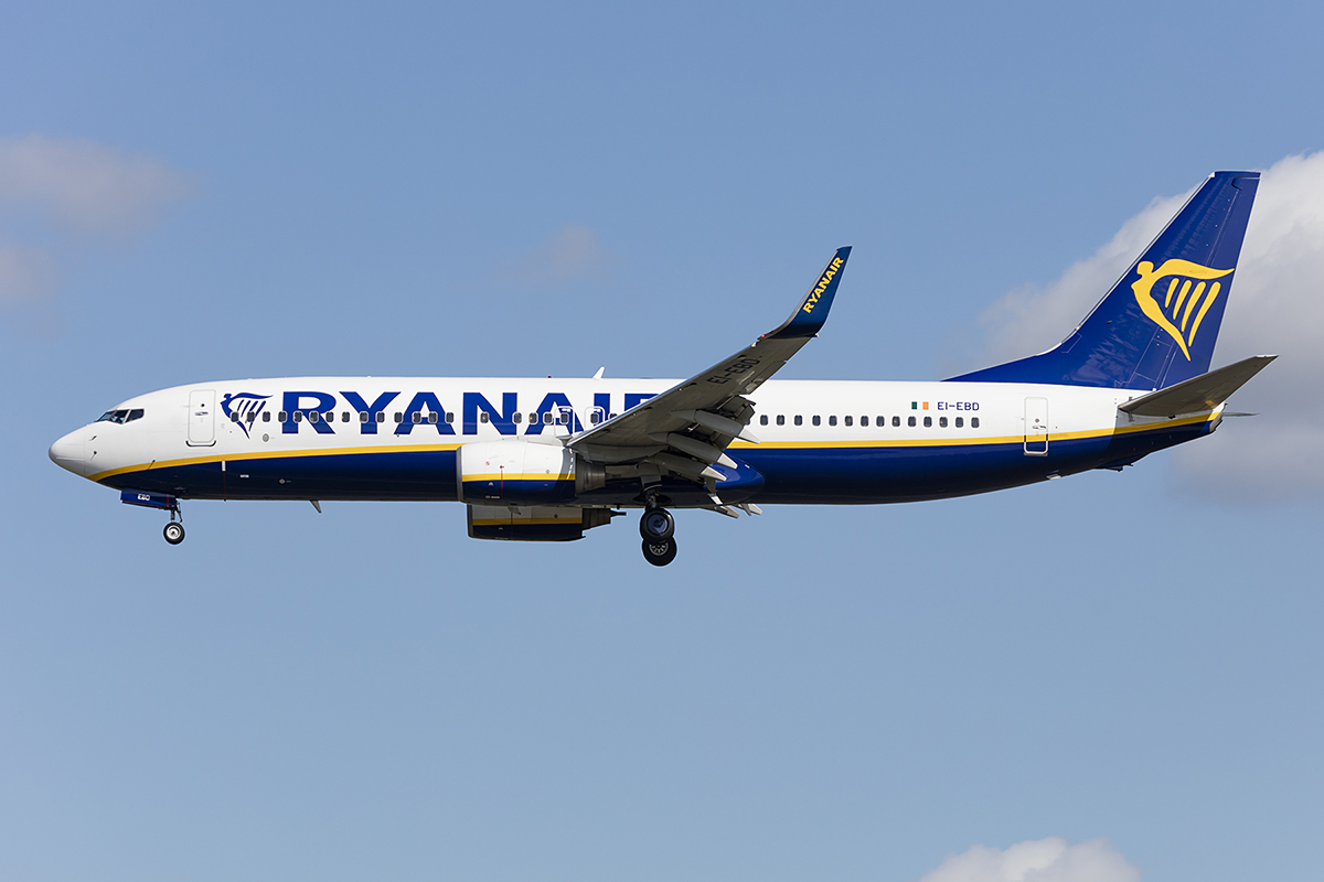 Ryanair, EI-EBD, Boeing, B737-8AS, 28.04.2018, FRA, Frankfurt, Germany 


