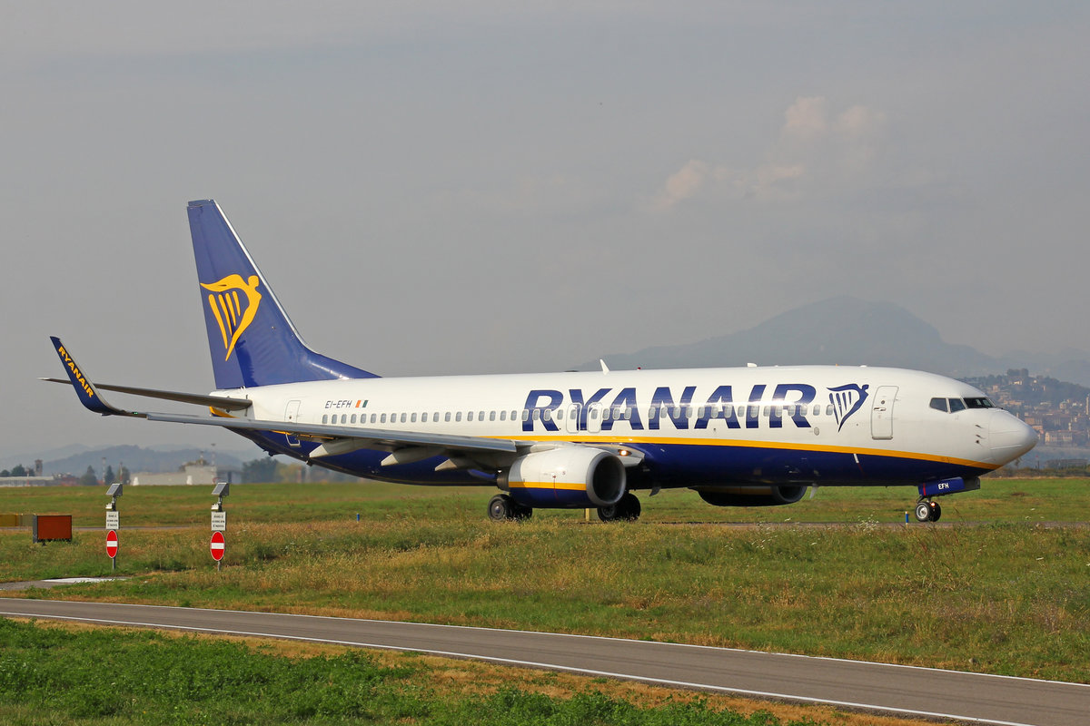Ryanair, EI-EFH, Boeing 737-8AS, msn: 35012/2923, 16.Oktober 2018, BGY Bergamo, Italy.