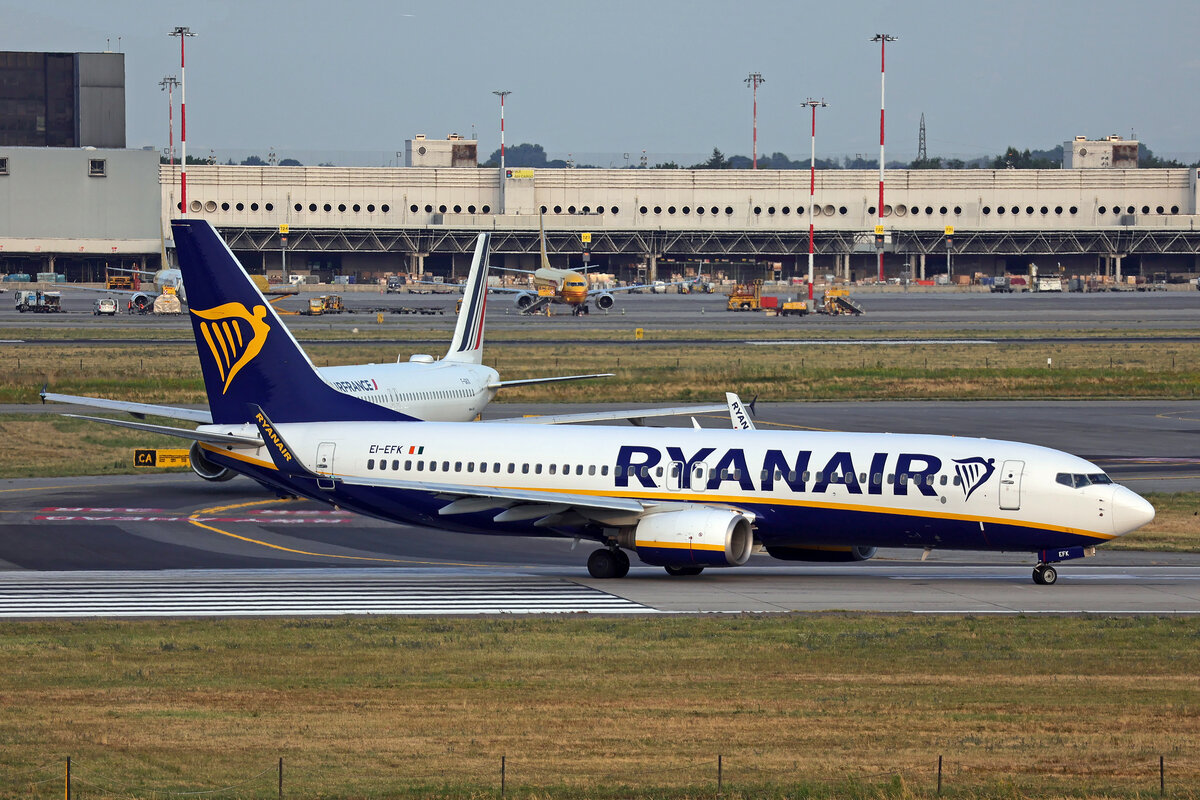 Ryanair, EI-EFK, Boeing B737-8AS, msn: 37537/2948, 10.Juli 2026, MXP Milano Malpensa, Italy.