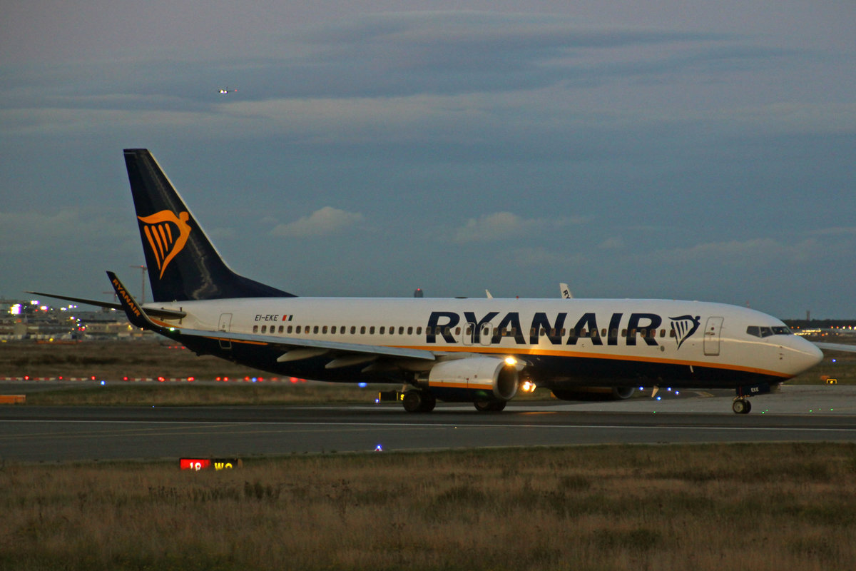 Ryanair, EI-EKE, Boeing 737-8AS, msn: 35023/3148, 28,September 2019, FRA Frankfurt, Germany.