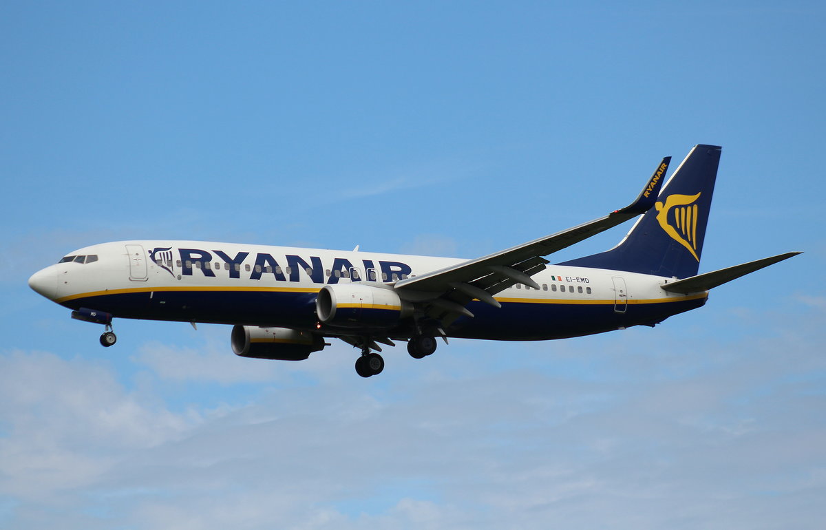 Ryanair, EI-EMD,(c/n 38509),Boeing 737-8AS(WL), 07.08.2016, HAM-EDDH, Hamburg, Germany 