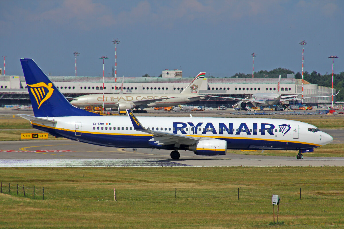 Ryanair, EI-EMM, Boein B737-8AS, msn: 38514/3284, 02.Juli 2021, MXP Milano Malpensa, Italy.
