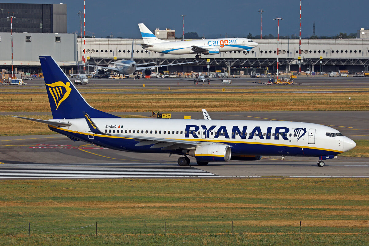 Ryanair, EI-EMO, Boeing B737-8AS, msn: 40283/3318, 03.Juli 2025, MXP Milano Malpensa, Italy.