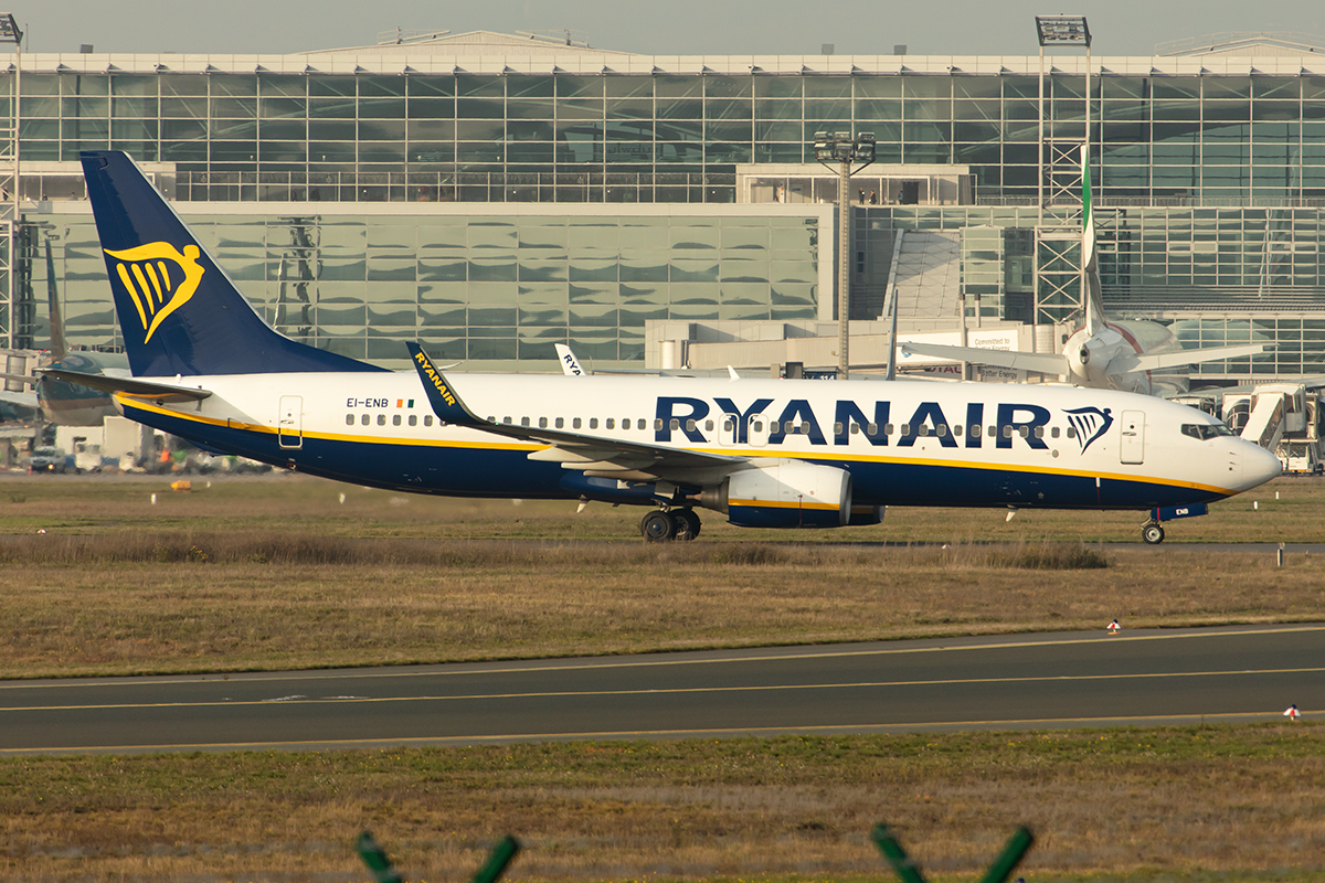 Ryanair, EI-ENB, Boeing, B737-8AS, 24.11.2019, FRA, Frankfurt, Germany




