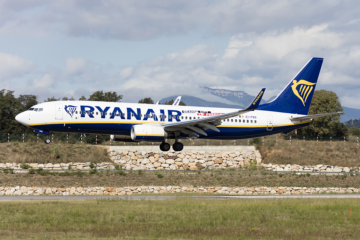 Ryanair, EI-FRO, Boeing, B737-8AS, 16.09.2017, GRO, Girona, Spain 



