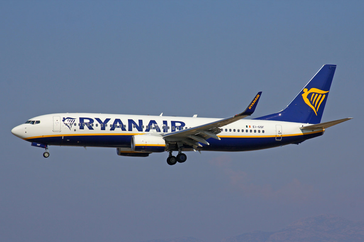 Ryanair, EI-GSF, Boeing B737-8AS, msn: 44850/7141, 12.Oktober 2018, RHO Rhodos, Greece.