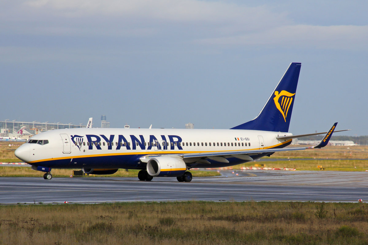 Ryanair, EI-GSI, Boeing 737-8AS, msn: 44848/7176, 29.September 2019, FRA Frankfurt, Germany.