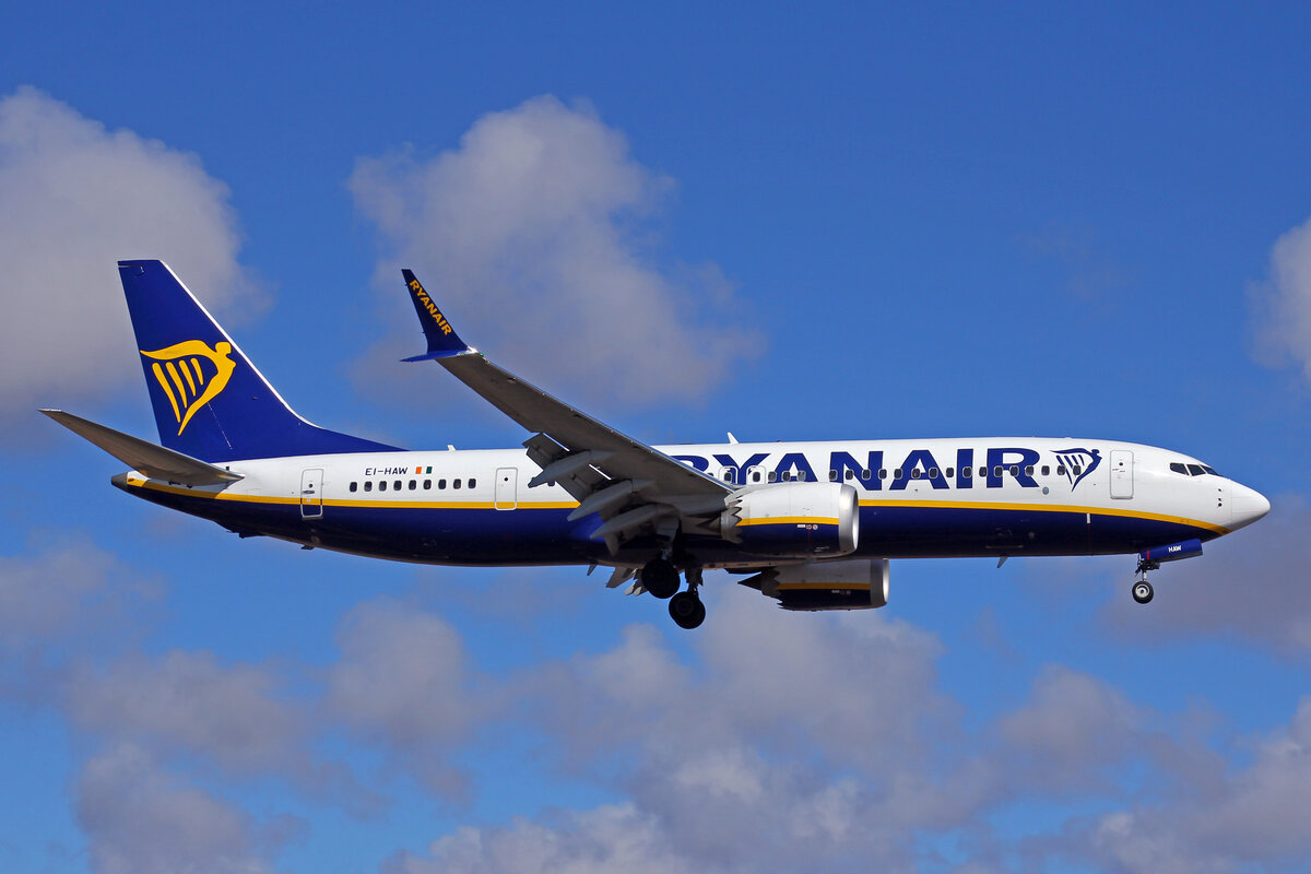 Ryanair, EI-HAW, Boeing B737-8MAX 200, msn: 65078/7559, 30.Mai 2022, ACE Lanzarote, Spain.