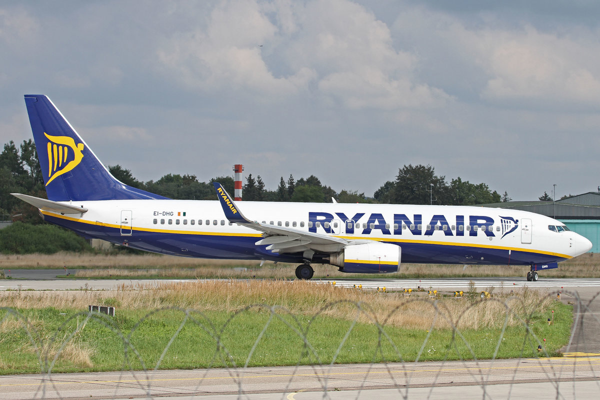 Ryanair (FR-RYR), EI-DHG, Boeing, 737-8AS wl, 06.09.2016, EDJA-FMM , Memmingen, Germany 