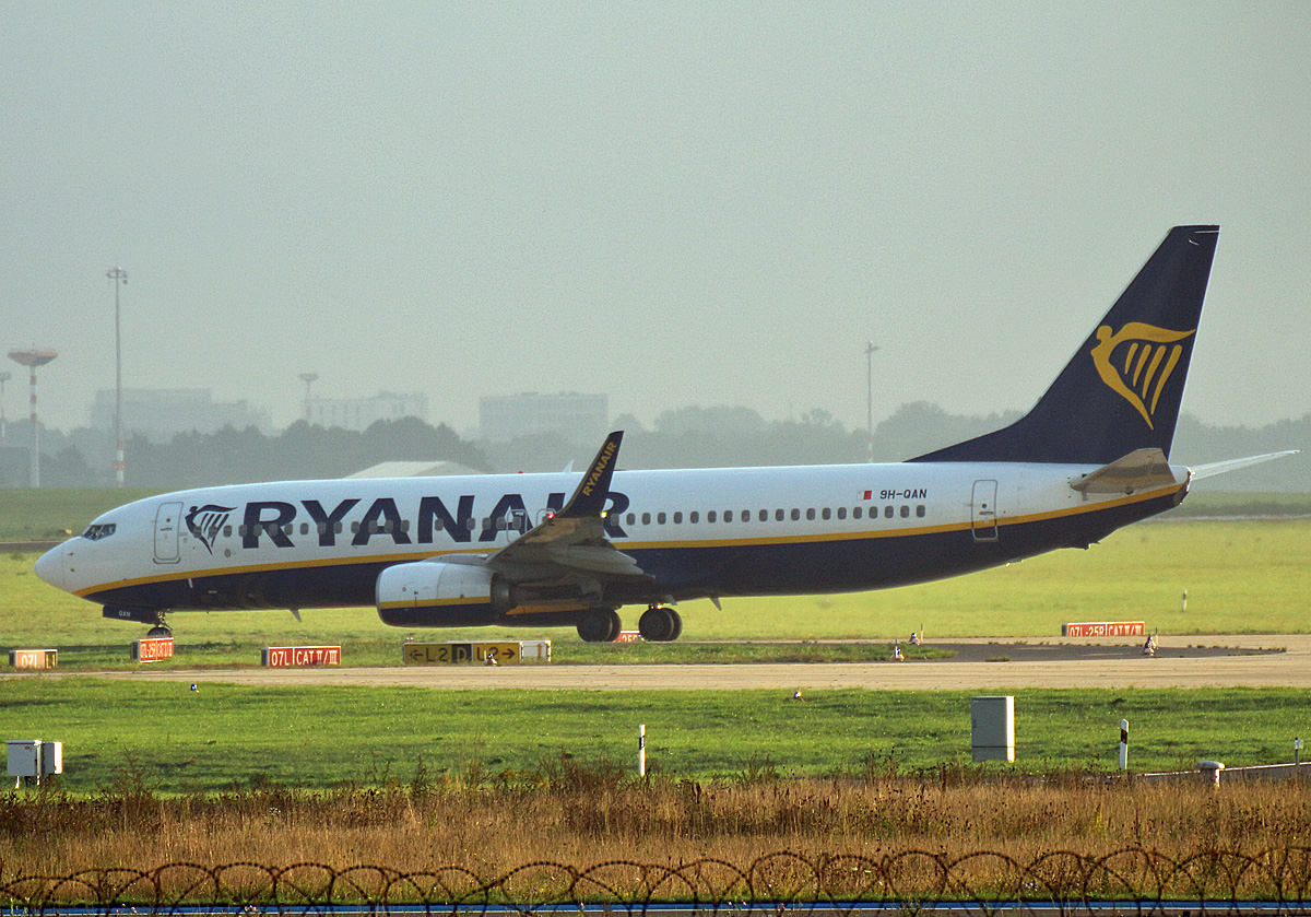 Ryanair(Malta Air), Boeing B 737-8AS, 9H-QAN, BER, 26.09.2021