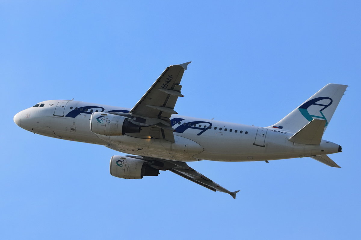 S5-AAX Adria Airways Airbus A319-111  , MUC , 21.06.2017